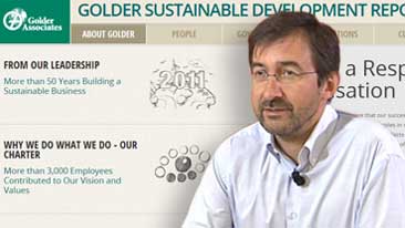 Web, video e infografica: il rapporto di sostenibilità di Golder Associates