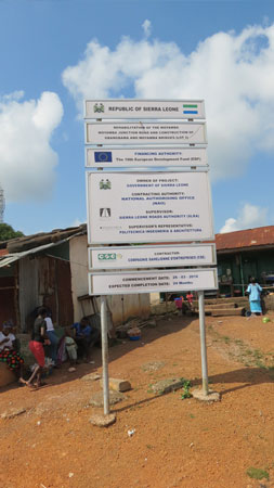  Comunicare una nuova infrastruttura in Sierra Leone