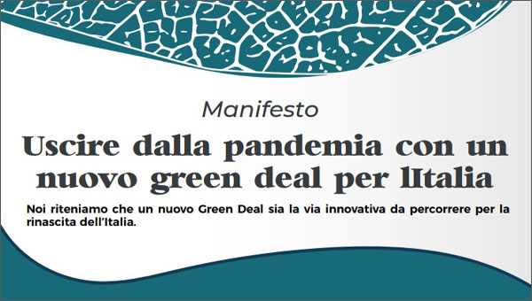 UN NUOVO GREEN DEAL PER L’ITALIA