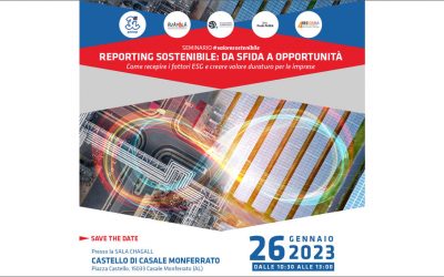 Seminario 26 gennaio 2023 a Casale | Reporting di sostenibilità, da sfida a opportunità