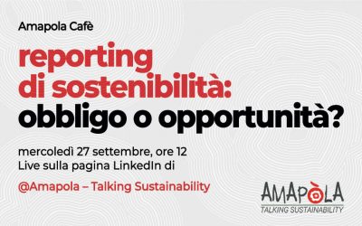 Reporting di sostenibilità: il 27 settembre il webinar online di Amapola